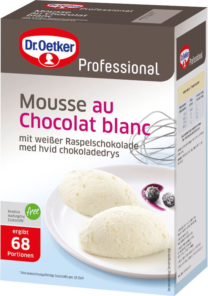 Dr Oetker Professional Mousse au Chocolat blanc bez Zdjęcie produktu 