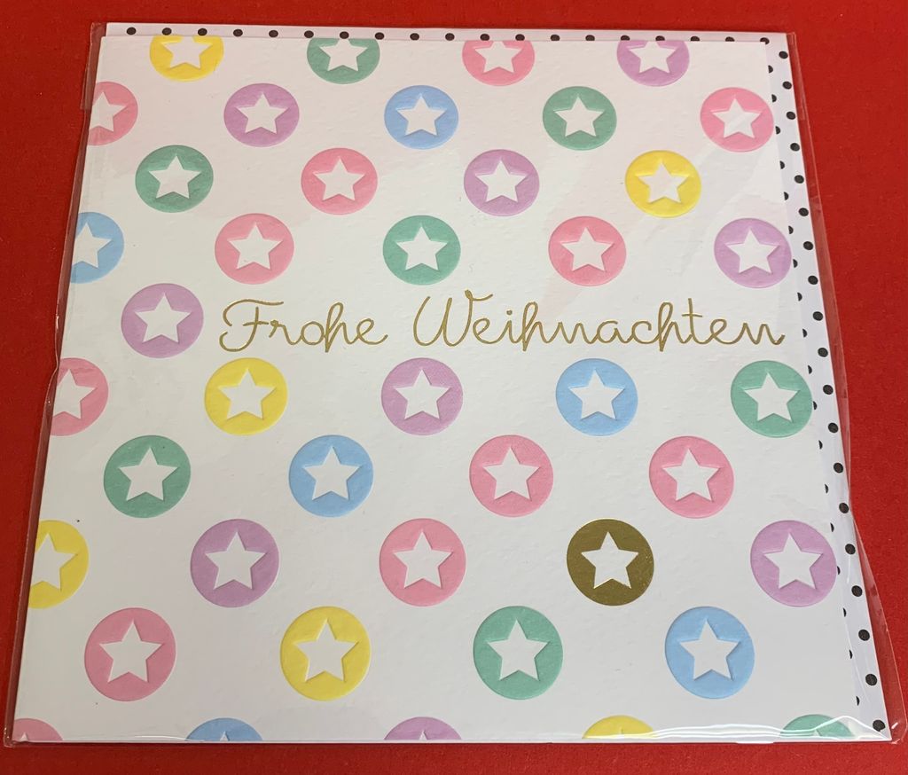 A Serie Pastell Collection Glückwunschkarte Weihnachten im Format 15