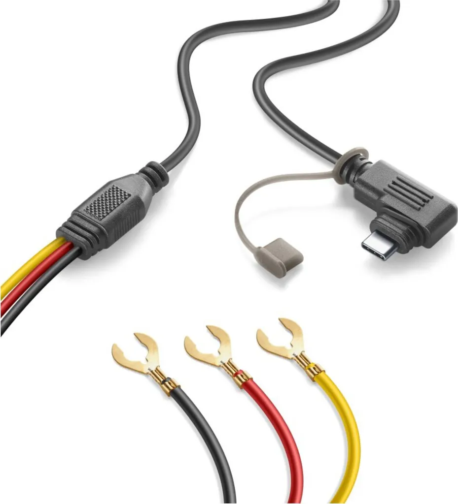 Câble USB-C Interphone 12V avec cosses de batterie étanches - 4