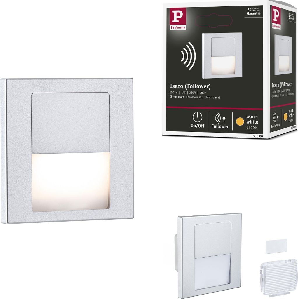 Paulmann LED Wandeinbauleuchte Tsaro Produktbild 