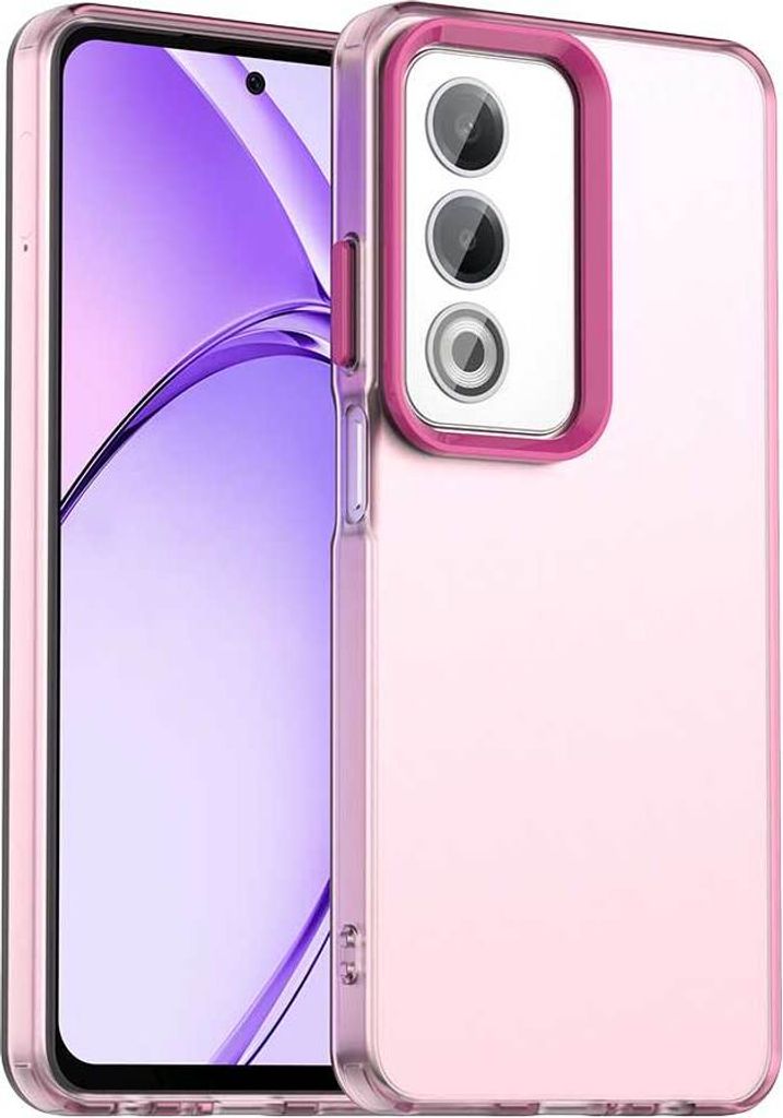 Handyhülle für Oppo A80 /Oppo A3 Pro Schlank Durchscheinend Matt Stoßfest Schutzhülle Rot