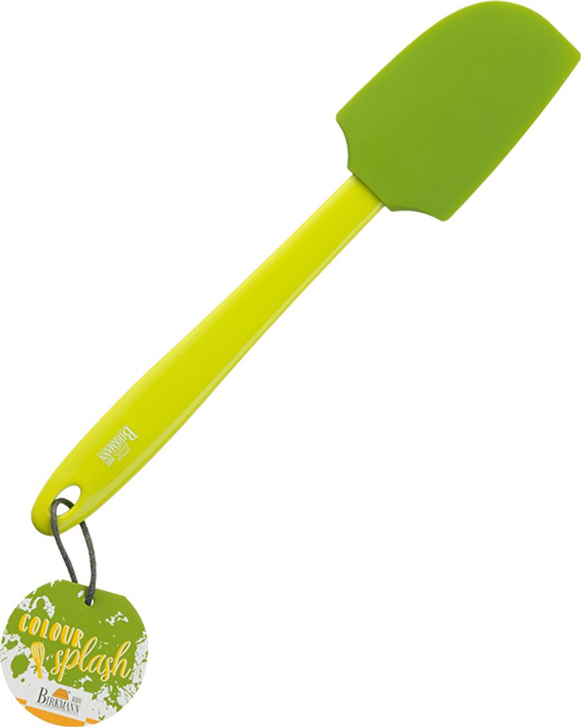 BIRKMANN Teigschaber, Grün, L 29 x B 6 cm, BPA-freies Silikon, Hitzebeständig und Spülmaschinenfest,