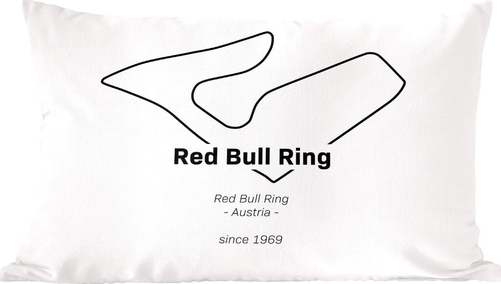 MuchoWow Zierkissen Sofakissen Wohnzimmer Dekokissen 50x30 cm Red Bull Ring - Formel-1-Rennstrecke - Wohnzimmerdekoration - Polster mit Photo