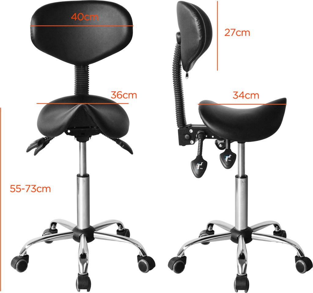 Sattelhocker ergonomisch - Friseurhocker - Barhocker - Produktbild 4