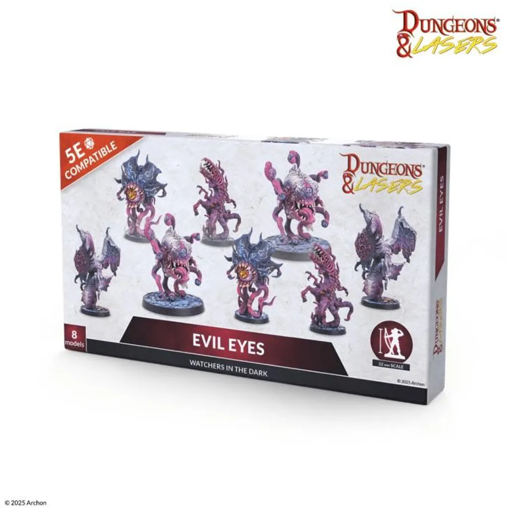 Accessoires de Décor Les Yeux Maléfiques pour Dungeons and Lasers 28mm