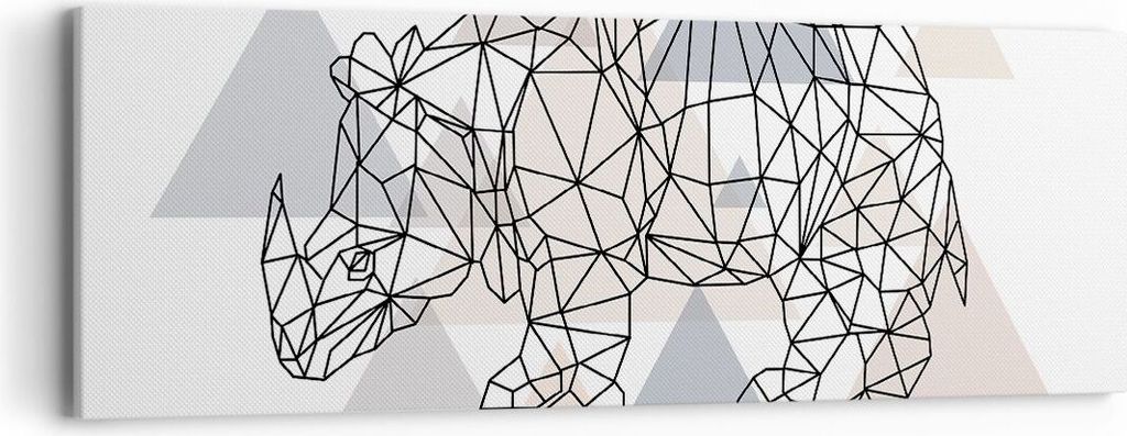 Bild auf Leinwand - Leinwandbild - Tier Abstraktion - 90x30cm - Wand Bild - Wanddeko - Wandbilder - Leinwanddruck - Bilder - Kunstdruck - Wanddekor...