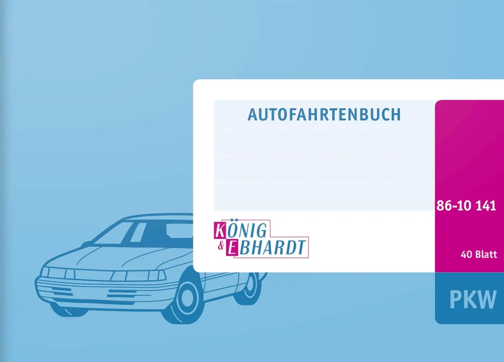 Carnet de Route A6 pour Suivi Kilométrique Véhicule Pro - Lot de 10