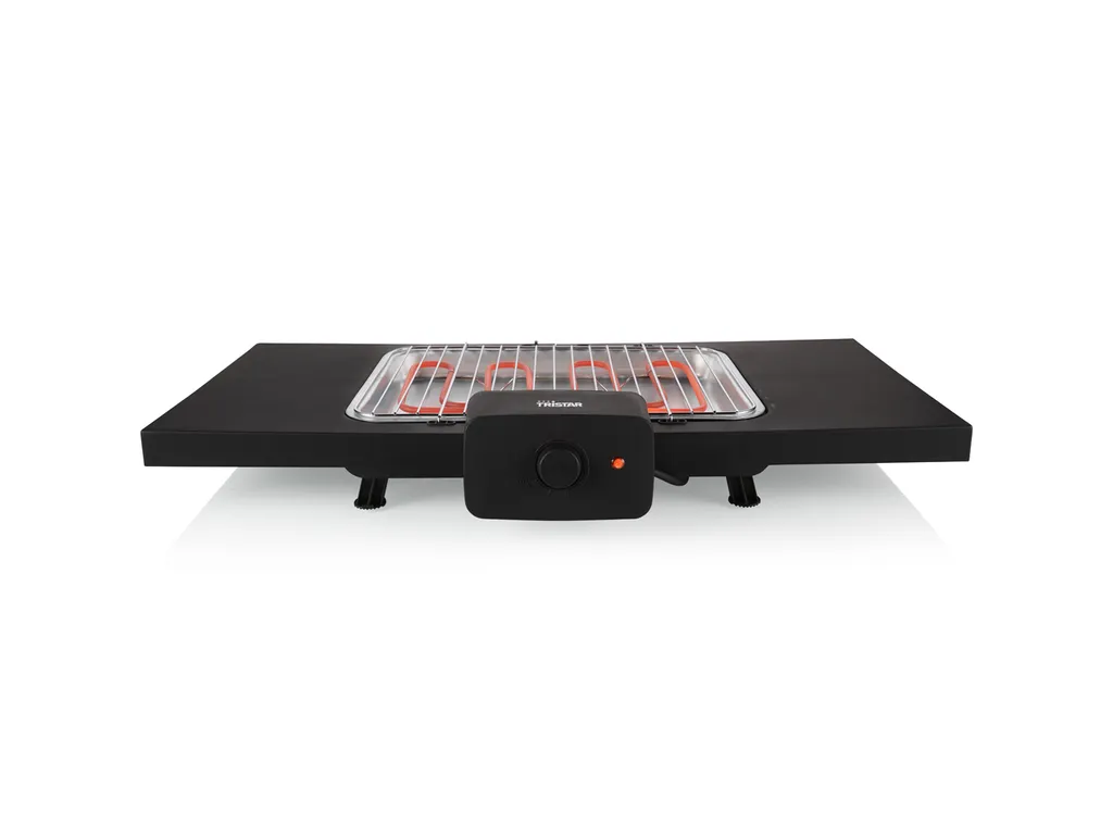 Grill barbecue électrique 2000W avec grande tablette et pied stable - 4