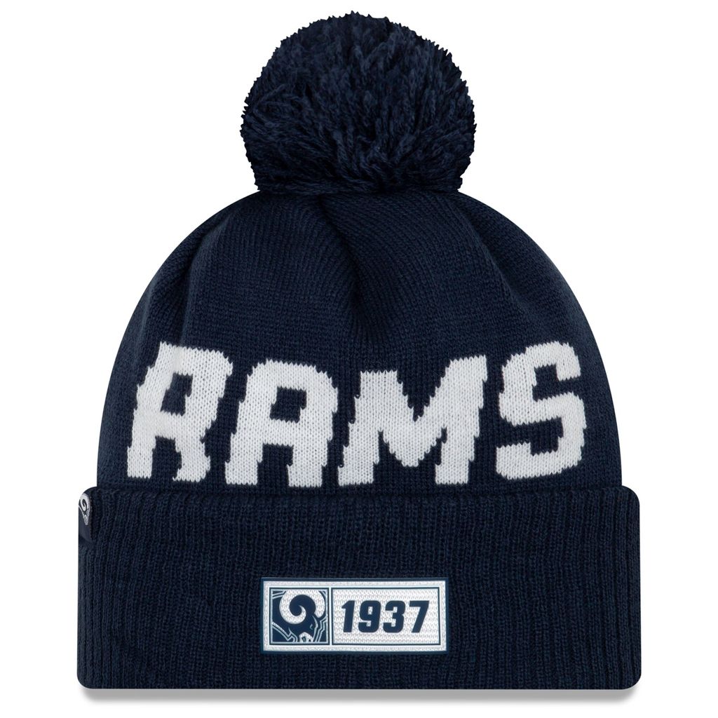 NFL Los Angeles Rams Road Sideline 2019 Bobble Wollmütze Produktbild 