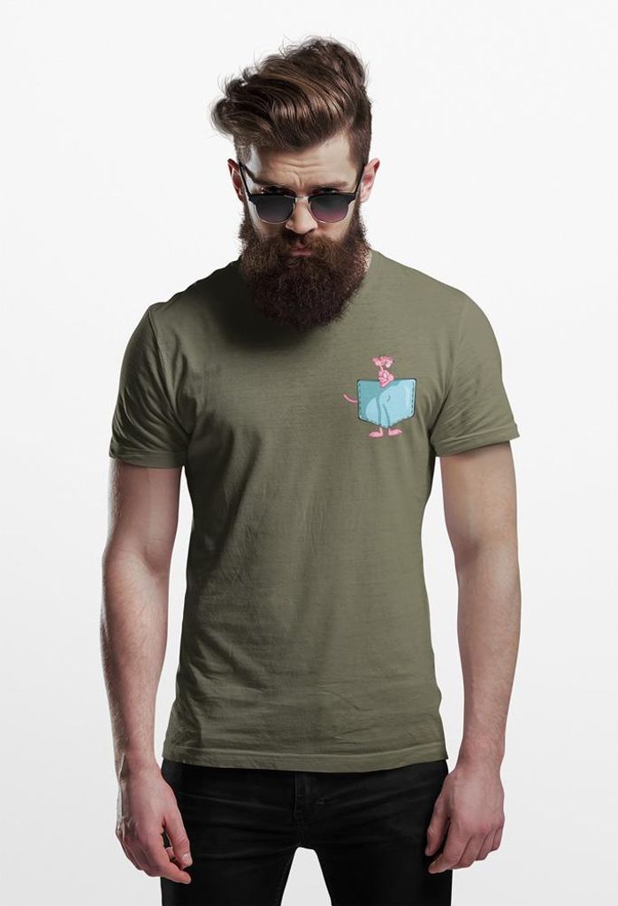 D&B Uni Polo PO00025 Pink Panther Pocket MilitärGrün-Größe 2XL
