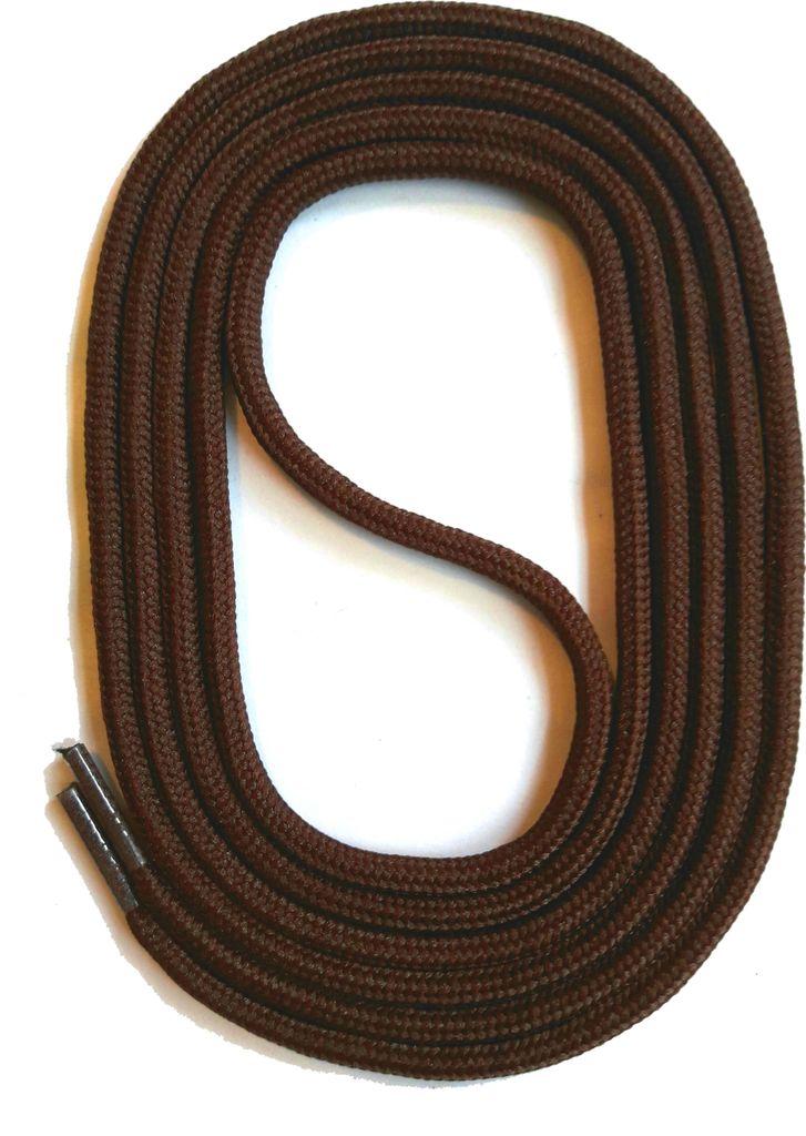 SNORS Schnürsenkel rund - DUNKELBRAUN - 3mm - 150cm Produktbild 