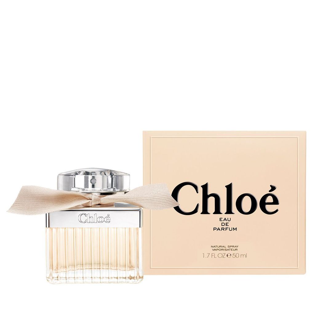 A bottle of Chloé Eau de Parfum and its packaging are displayed against a white background.