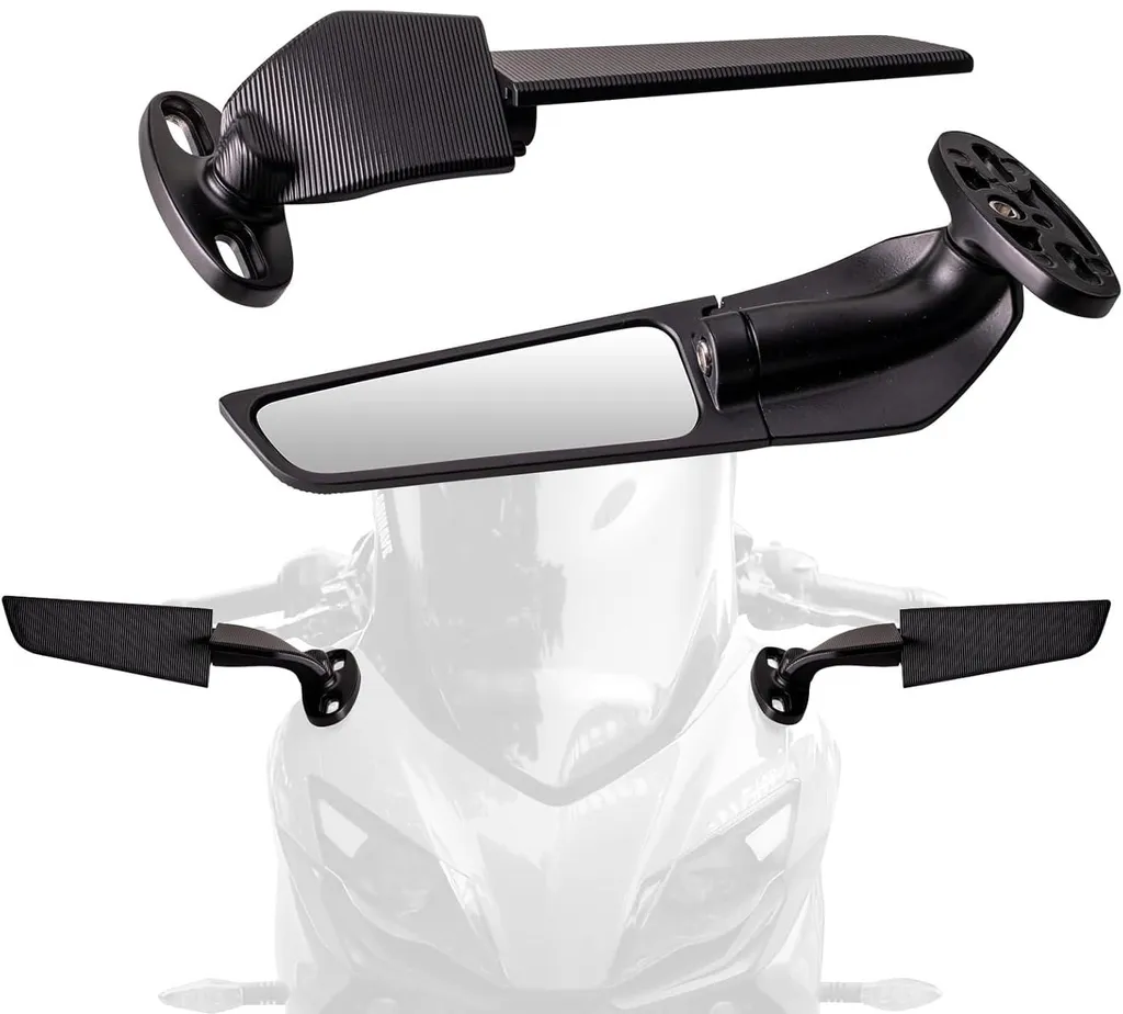 Rétroviseur Latéral de Rechange pour Moto et Quad - Miroir Pivotant 360°