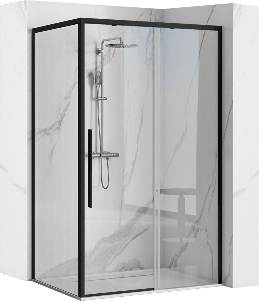Sprchový Kút SOLAR Black 90x120 Obrázok produktu 