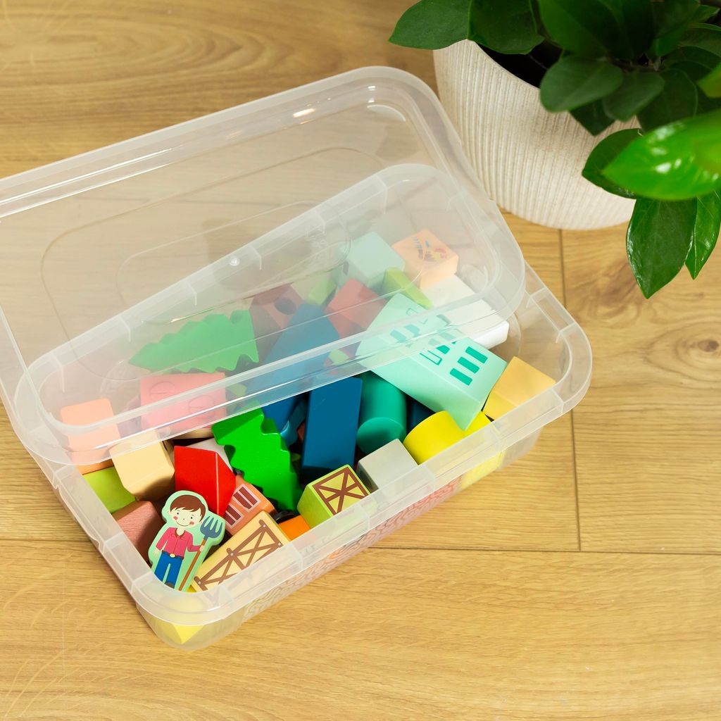 Aufbewahrungsbox Mit Deckel Kunststoffbehälter Container Produktbild 3