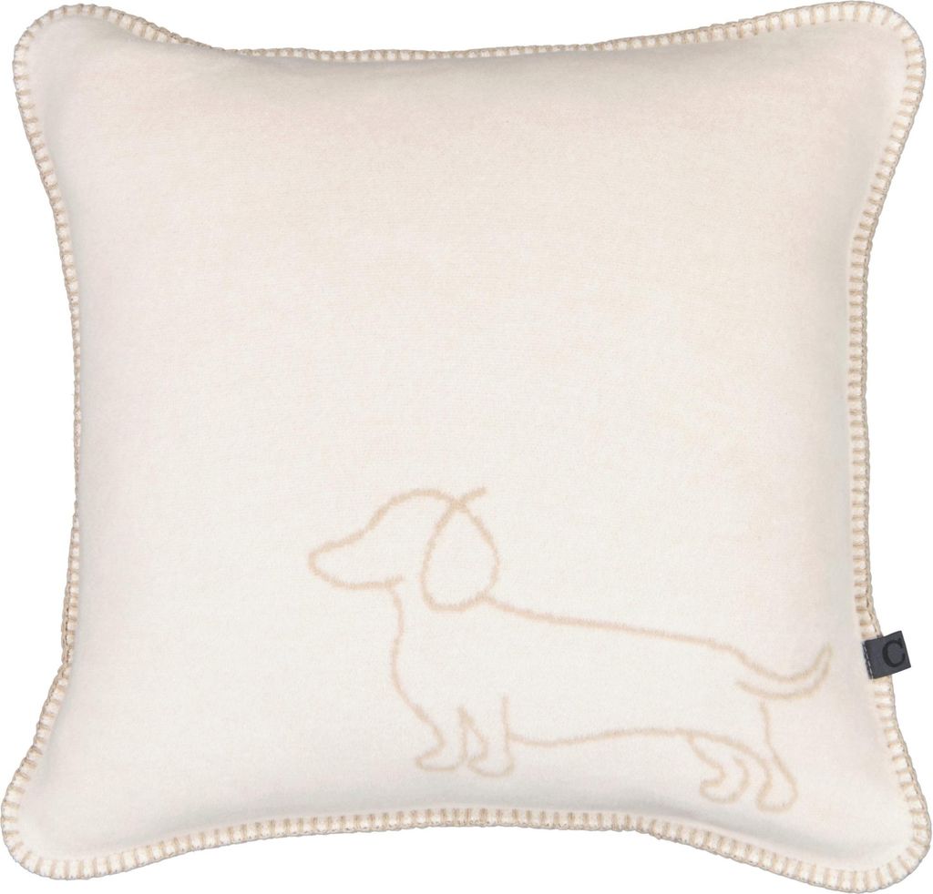 Cawö Kissenhülle We love dogs Natur Beige (50x50 cm) Produktbild 