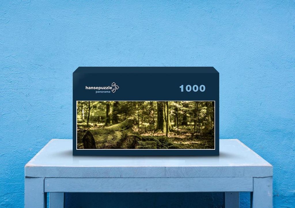 hansepuzzle 44083 - Wald Puzzle, 1050 Teile, Natur, 60,0 x 46,0cm mit hochwertiger Aufbewahrung, Kartonbox und wiederverschließbarem Beutel
