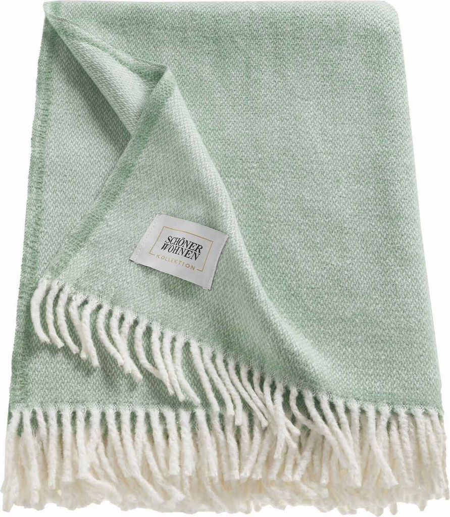 SCHÖNER WOHNEN-Kollektion Kuscheldecke RELAX Mint 140 x 200 cm