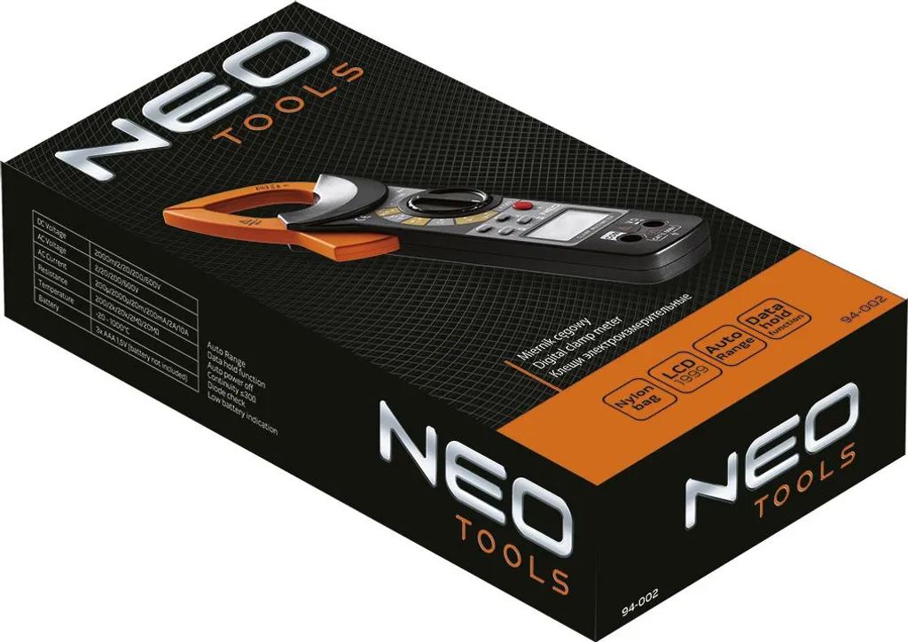 Pince de mesure numérique NEO TOOLS avec écran LCD rétroéclairé 600V - 2