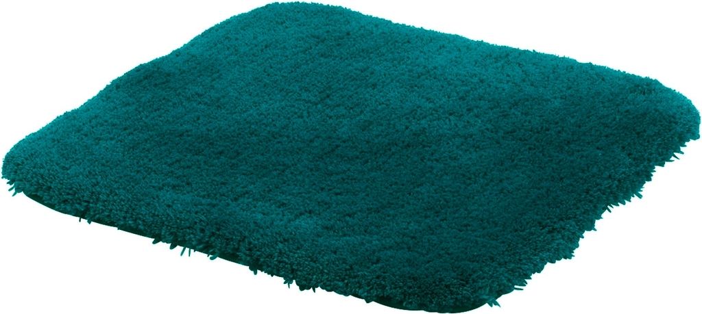 Badematte - Petrol - 45 x 50 cm - Polyester - mit Anti-Rutsch-Beschichtung