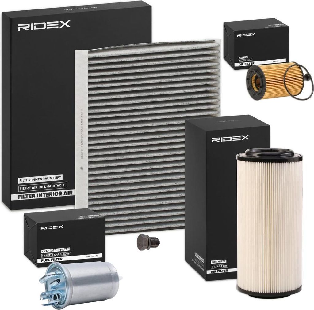 RIDEX Filterset Inspektionspaket Filtersatz für AUDI A2 (8Z0)