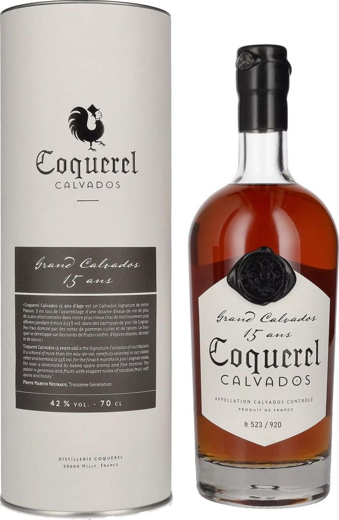 Coquerel Grand Calvados 15 Ans 42% Vol. 0,7l in Geschenkbox Produktbild 