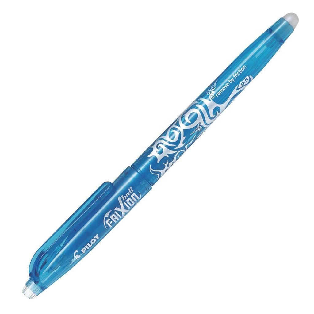 Tintenroller FriXion Ball 0.5 - 0,3 mm hellblau radierbar. Packung mit 12 Stück