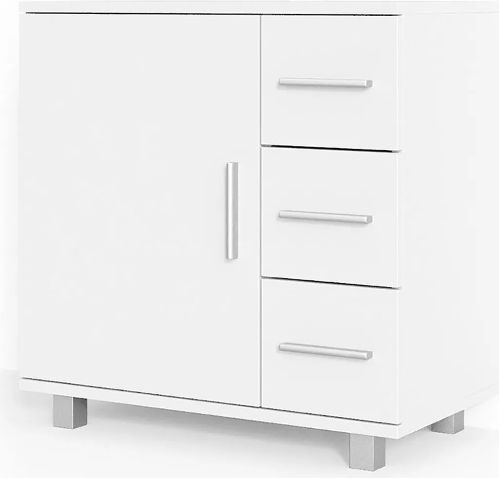 Armoire de toilette VICCO Ilias 60x61 cm Blanc - Rangement Miroir Salle de Bain