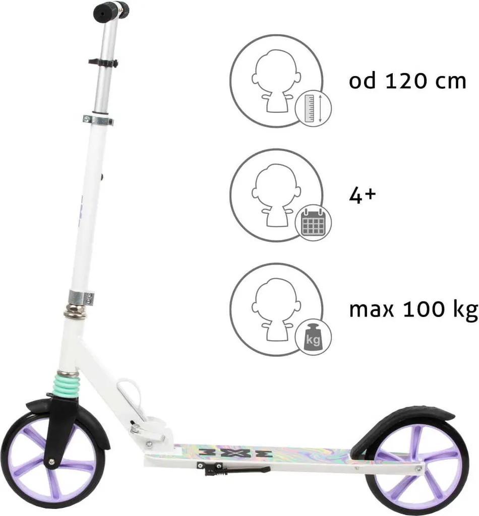 Trottinette de ville COIL avec grandes roues de 20cm et béquille pliante