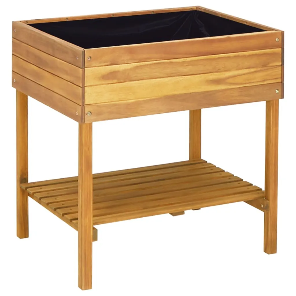 vidaXL Bac surélevé 78,5x58,5x78,5 cm en bois d'acacia massif durable