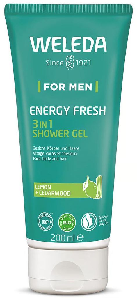 Weleda Energy Fresh, Żel pod prysznic, 200 ml, Dorośli, Zdjęcie produktu 
