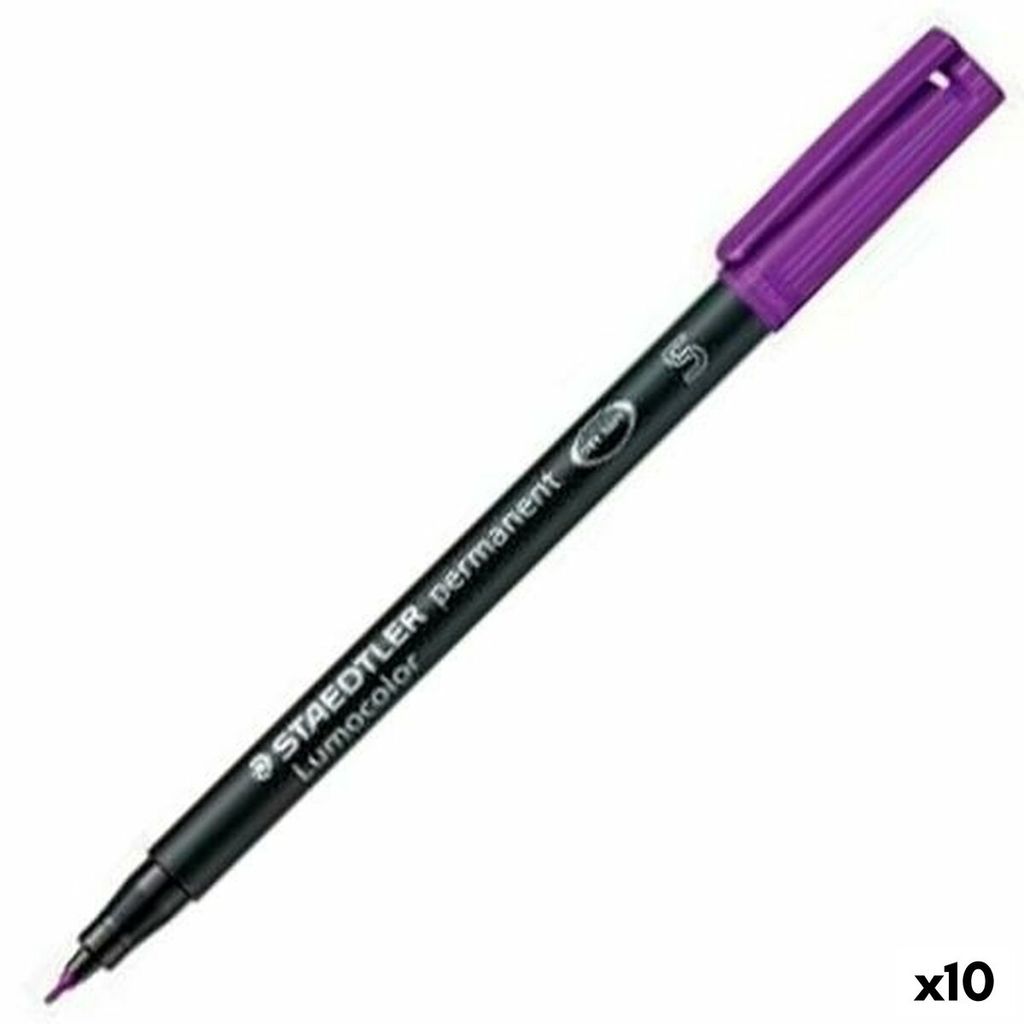 Dauermarker Staedtler Lumocolor 313-6 S Violett (10 Stück)