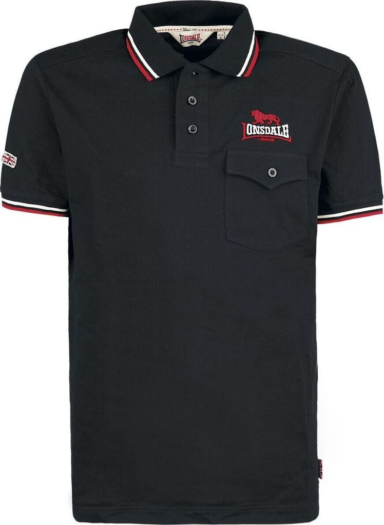 Polo homme coupe slim LYNTON Black XL Lonsdale Image du produit 