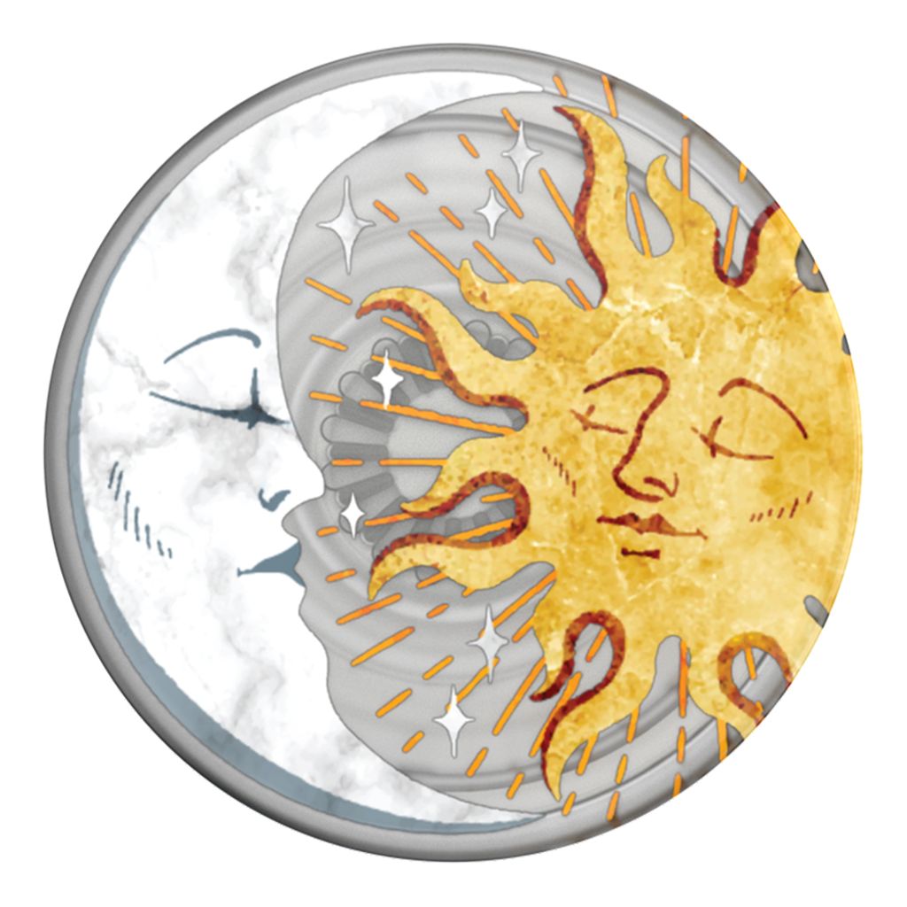 PopSockets Sun and Moon, Griffigkeit, Gold, Silber, Produktbild 
