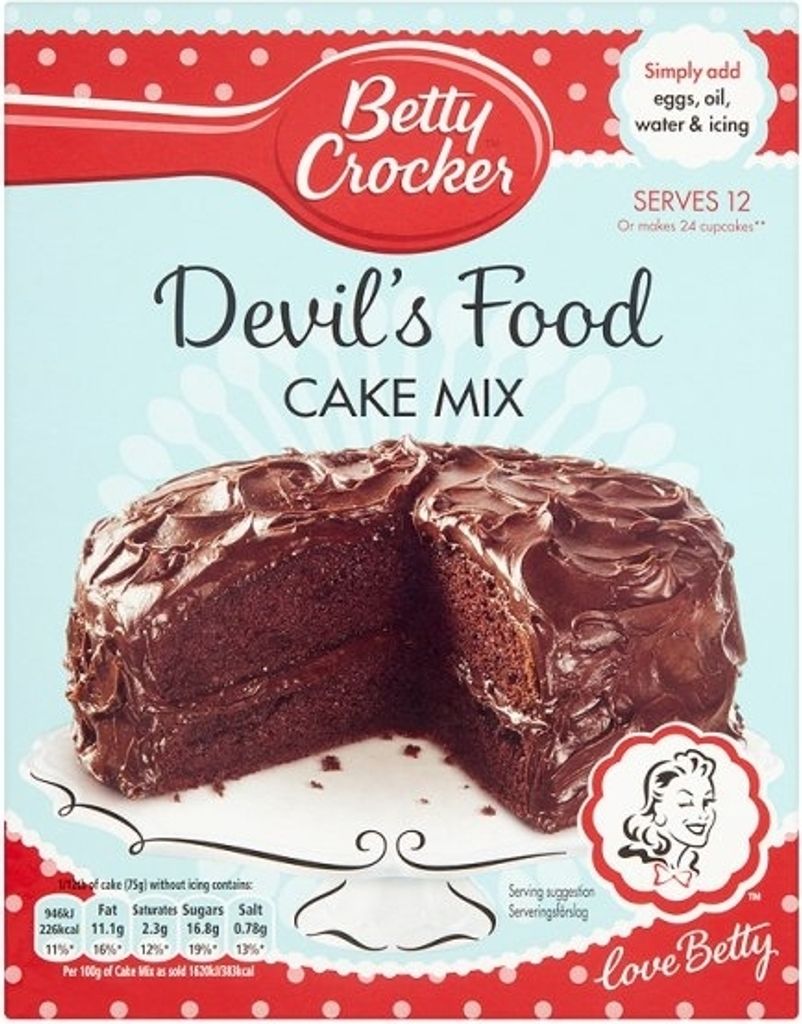 Betty Crocker Cake Mix Devil's Food (6 x 425g)