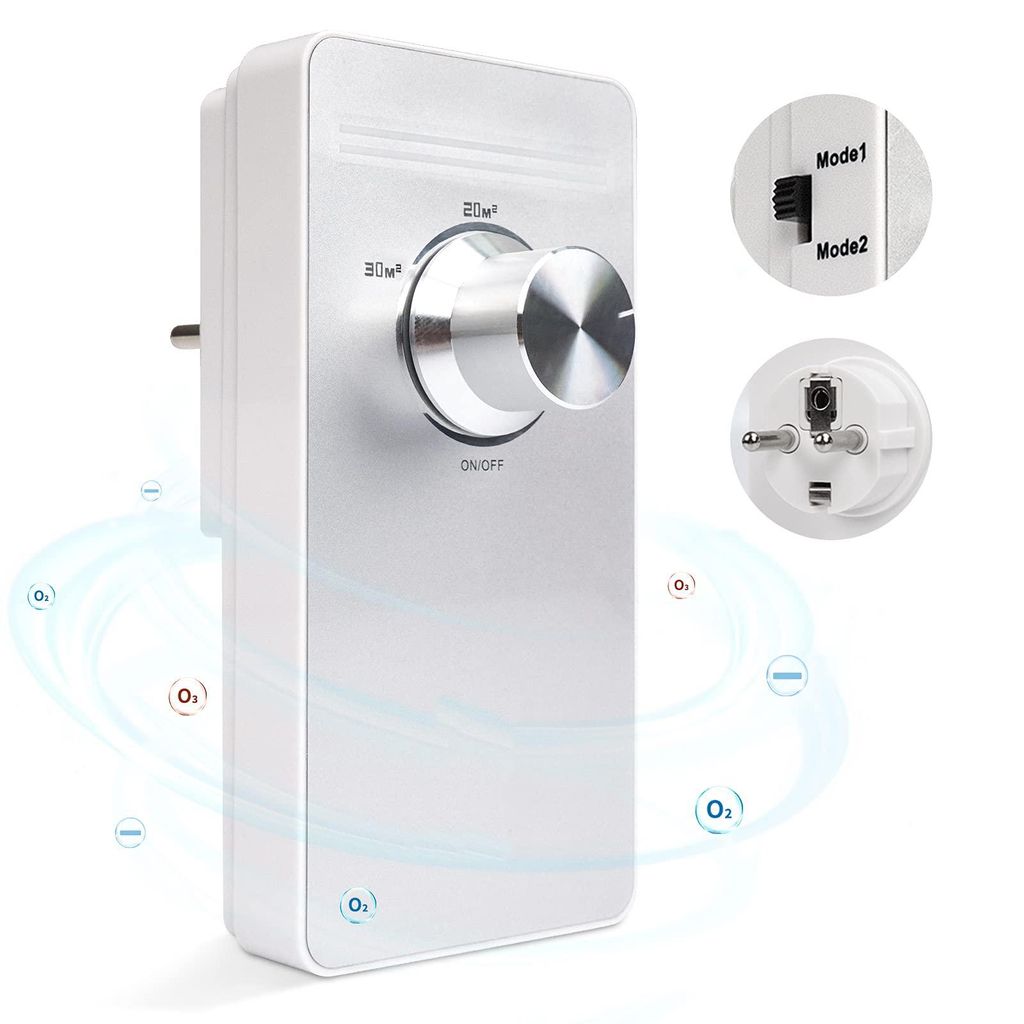 Ozongenerator Luftreiniger, Sterilisator Geruchskiller, Air Purifier, Air Ozonizer Generator für Zimmer, Badezimmer, Haustiere, Formaldehyd und Ge...