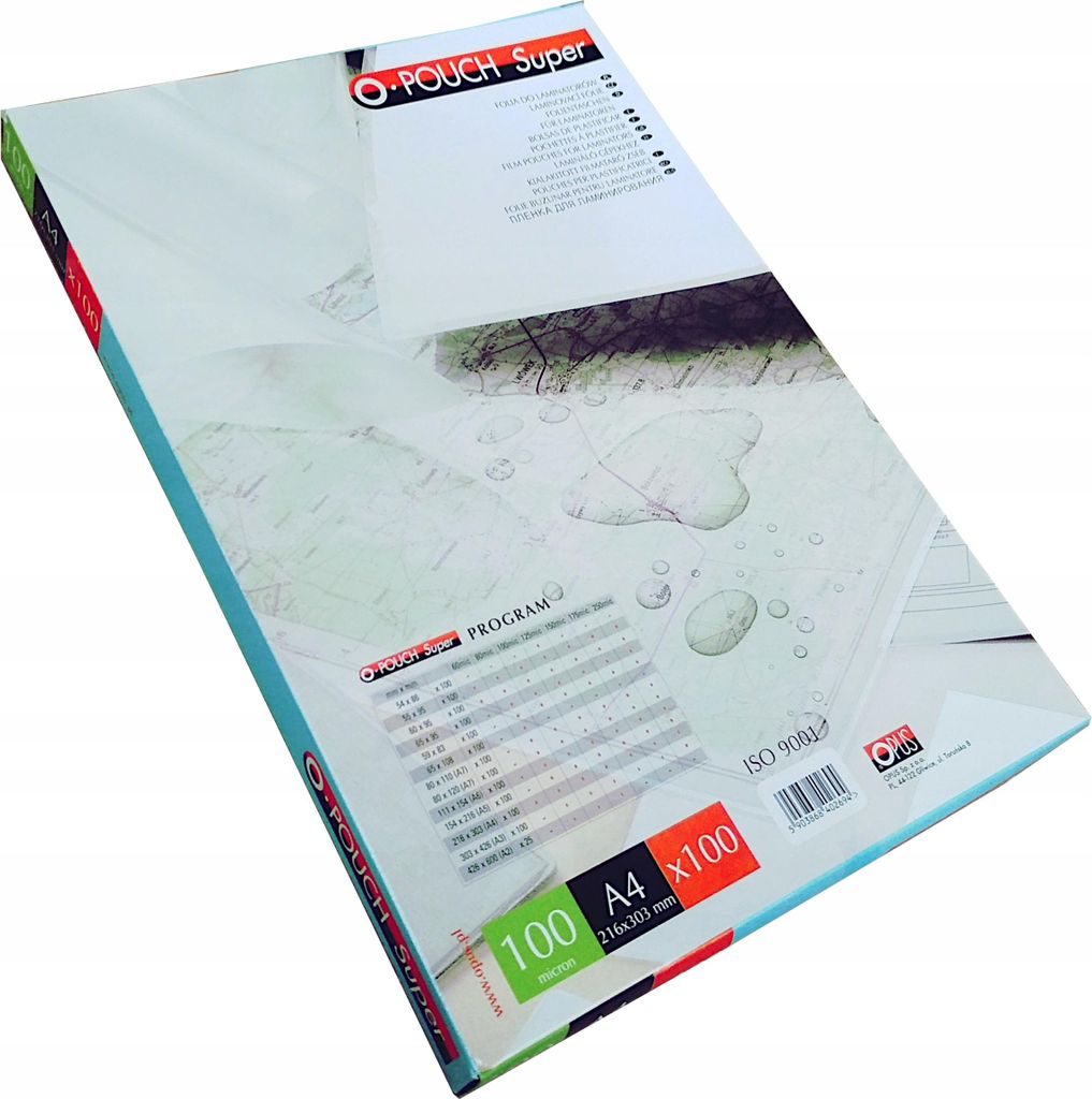 Laminierfolie O-Tasche 100u Super A4 /100Stk/
