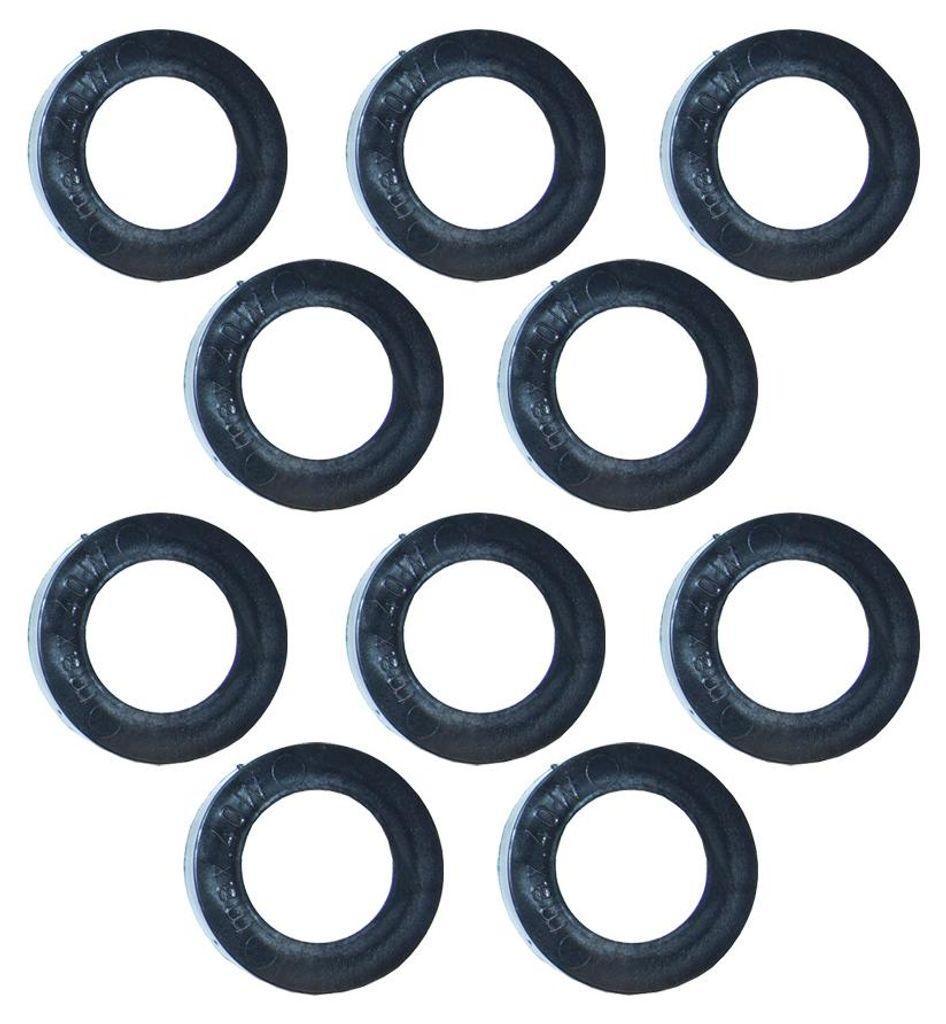 10 x Illu Dichtung schwarz flach Dichtring E27 für Illu Produktbild 