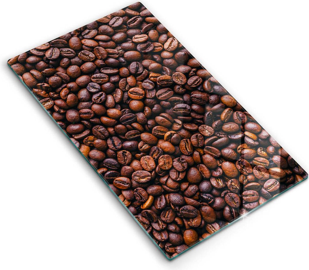 Glasschneideplatte - Herdabdeckplatte - 30x52 cm - Schneidebrett - Spritzschutz - Getreidekaffee