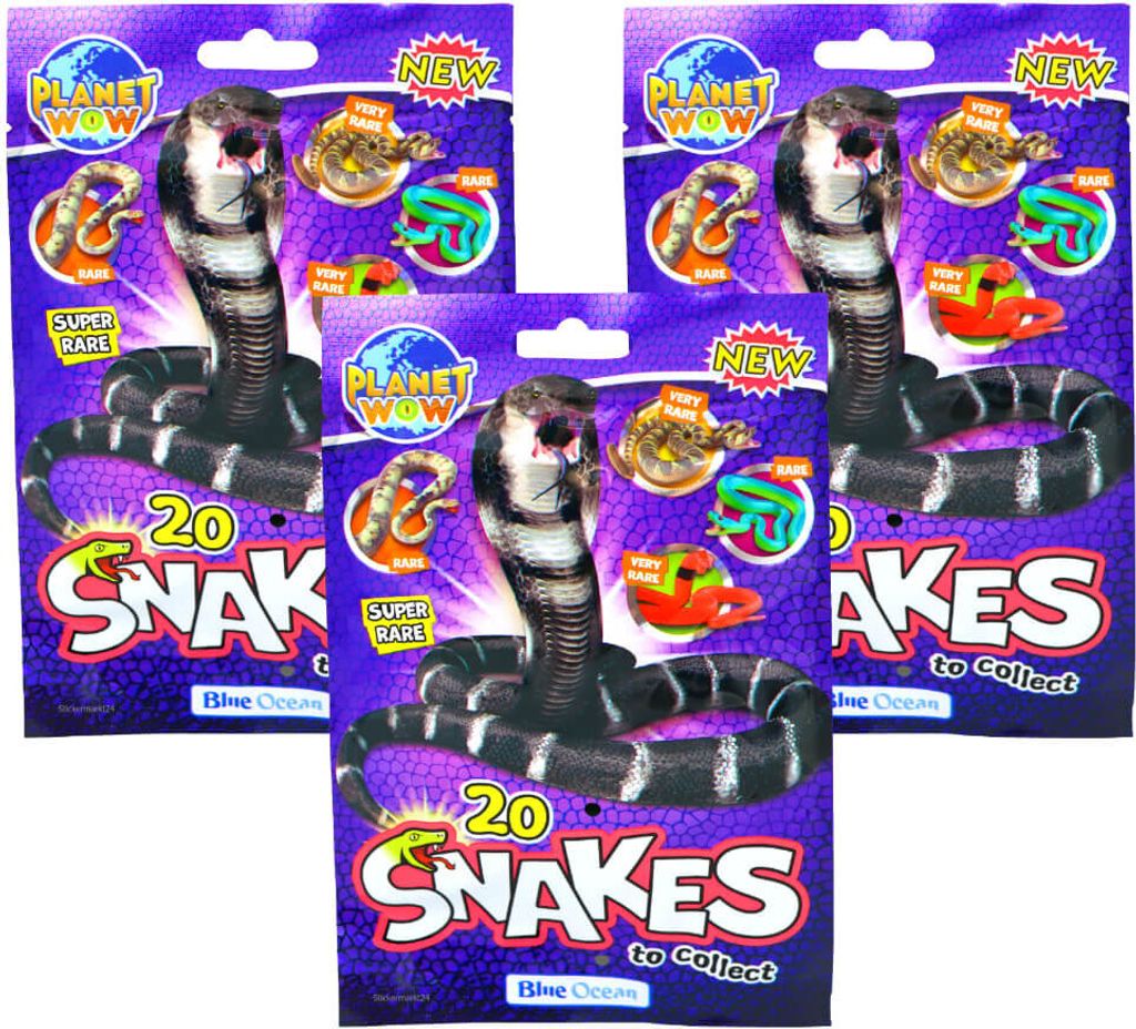Blue Ocean Snakes Sammelfiguren 2024 - Planet Wow Figur Schlange - 3 Tüten
