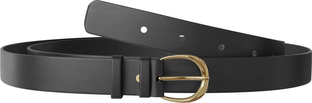 Damen Leder Gürtel 40mm Jeans Hosen Rindleder 30646 Schwarz 70 cm