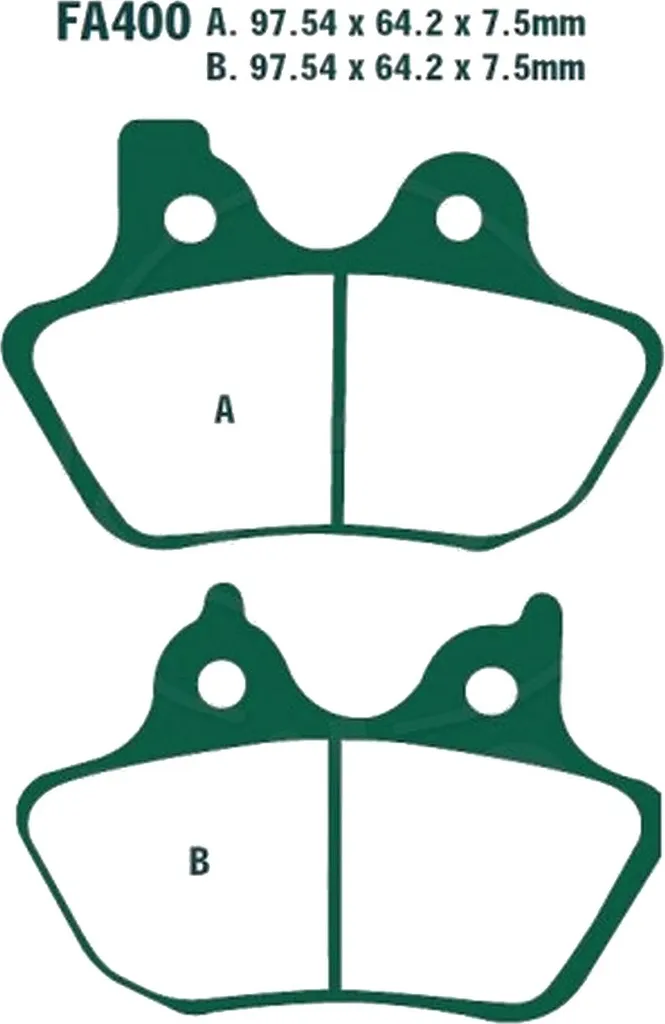 Plaquettes de frein avant pour Harley Davidson Road King Custom 1450 EFI