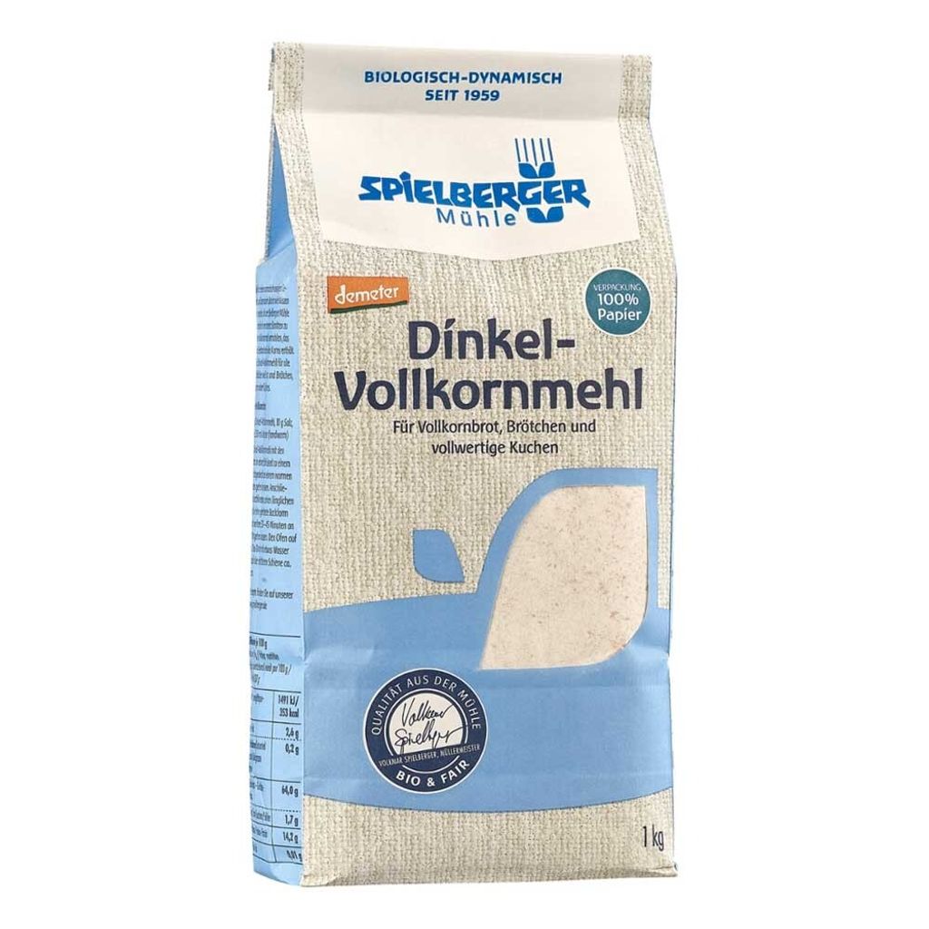 Spielberger Dinkelvollkornmehl, Demeter 1kg Produktbild 