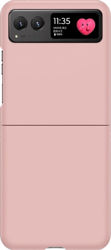 Mobigear Colors Motorola Razr 40 Hülle Hardcase Backcover - Pastellrosa