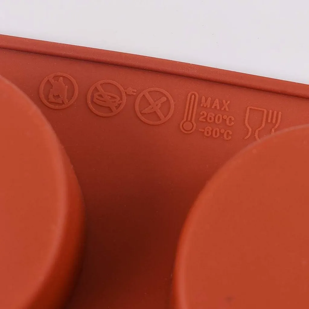 3 Stampi Silicone Cilindro 6 Cavità 5,1cm per Mini Cake e Dessert - 4