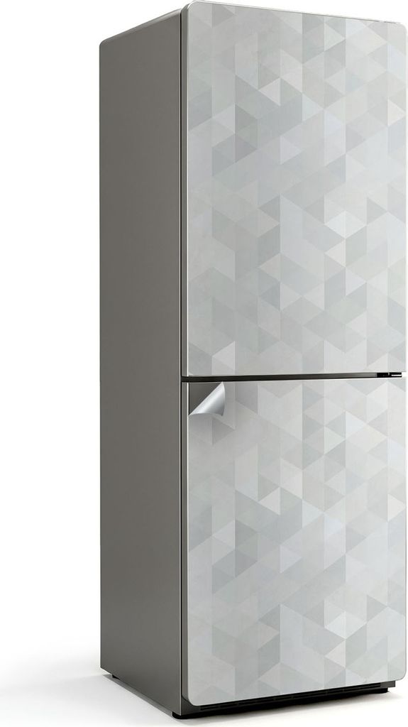 Horizontales Streifenmuster – Kühlschrank Aufkleber – Klebefolie Kühlschrank – Kühlschrank Nachbildung – Kühlschrankfolie selbstklebend...