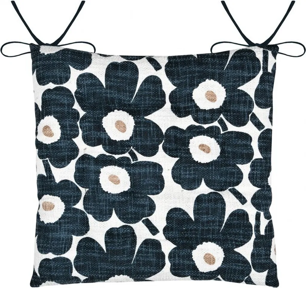 Cuscino Seduta Blu Eugenie 38x38x4 cm - Resistente e Facile da Pulire