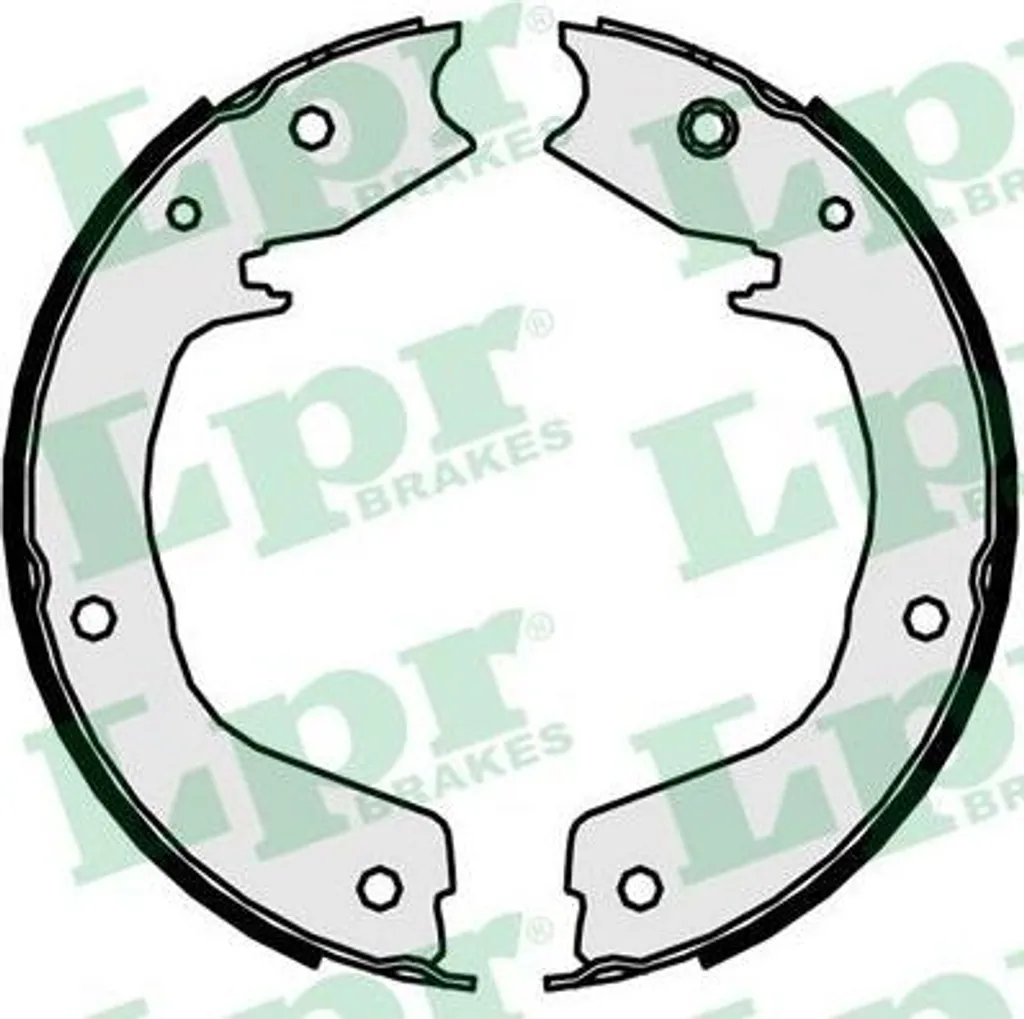 LPR 09850 Set Ganasce Freno Stazionamento MN102929 per Mitsubishi Pajero