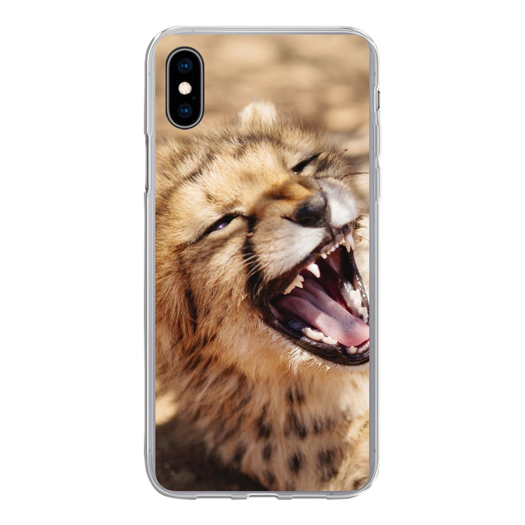 MuchoWow® Handyhülle Schutzhülle Hülle für iPhone Xs Gepard Produktbild 
