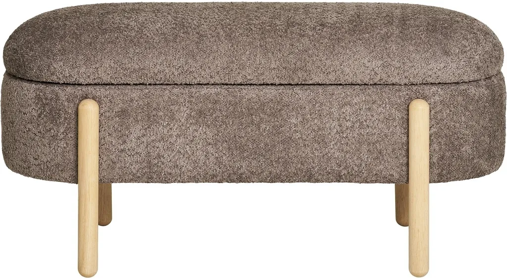 Optimisez votre espace avec le banc rangement Branca marron - Gain de place